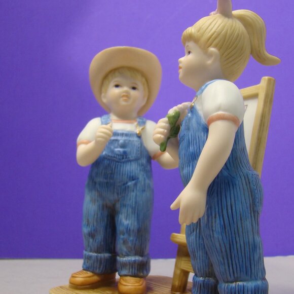VTG Homco Home Interiors Denim Days Portrait of Debbie Figure # 15356-03 - Picture 6 of 16